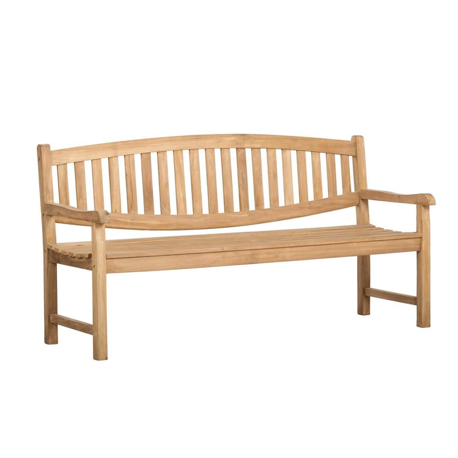 Teak Garden Bench Oval 1 8m Posteak Furniture Indonesia