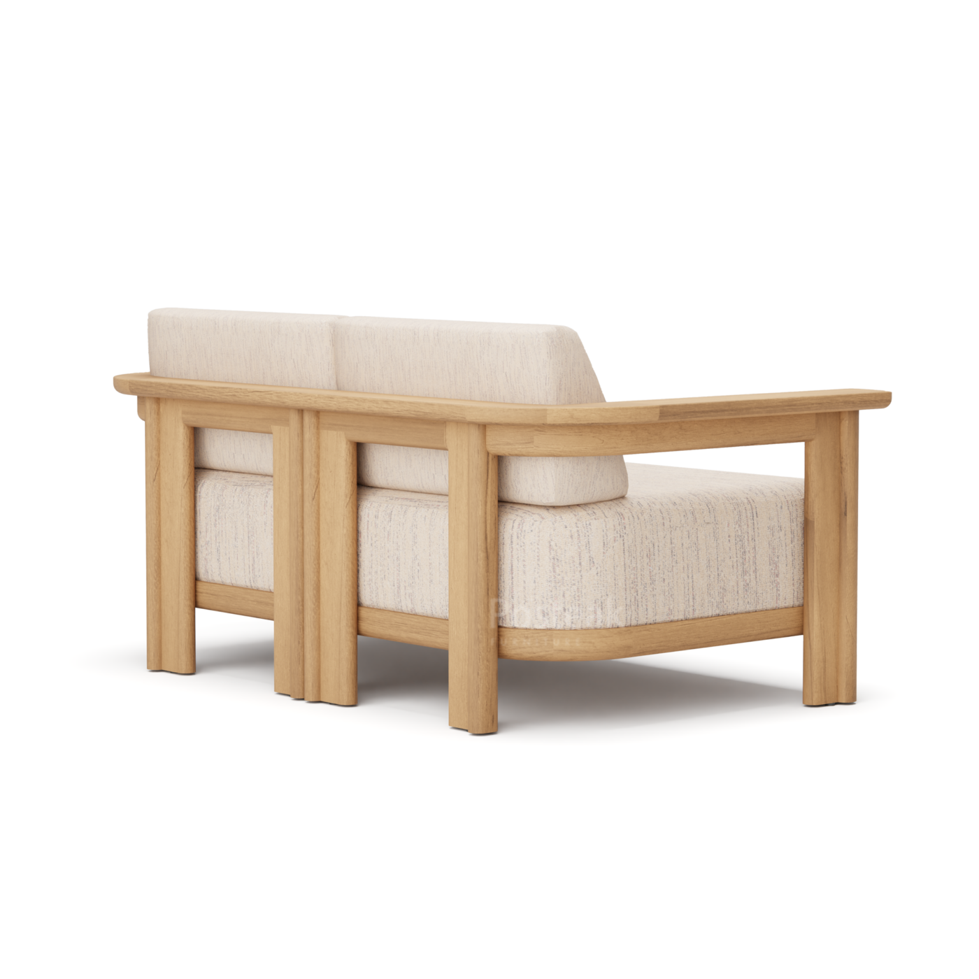 Aruba Teak Outdoor Loveseat - Image 3