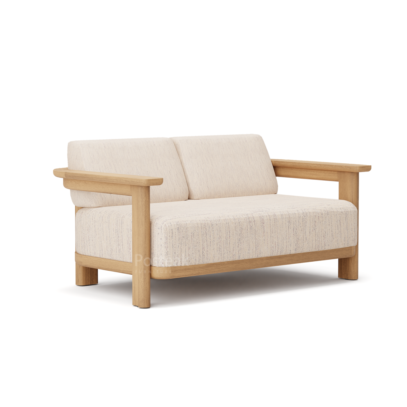 Aruba Teak Outdoor Loveseat - Image 2