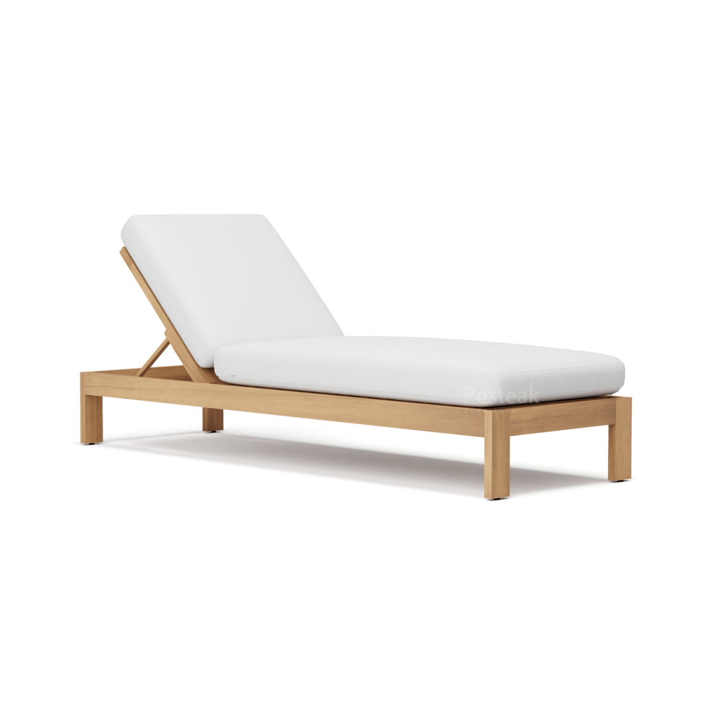 Charleston Teak Outdoor Chaise Double