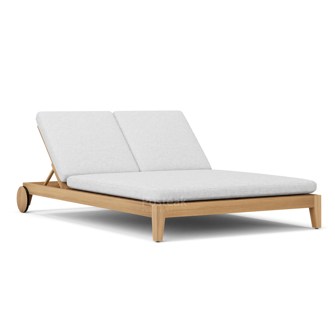 Hampton Teak Outdoor Chaise Double