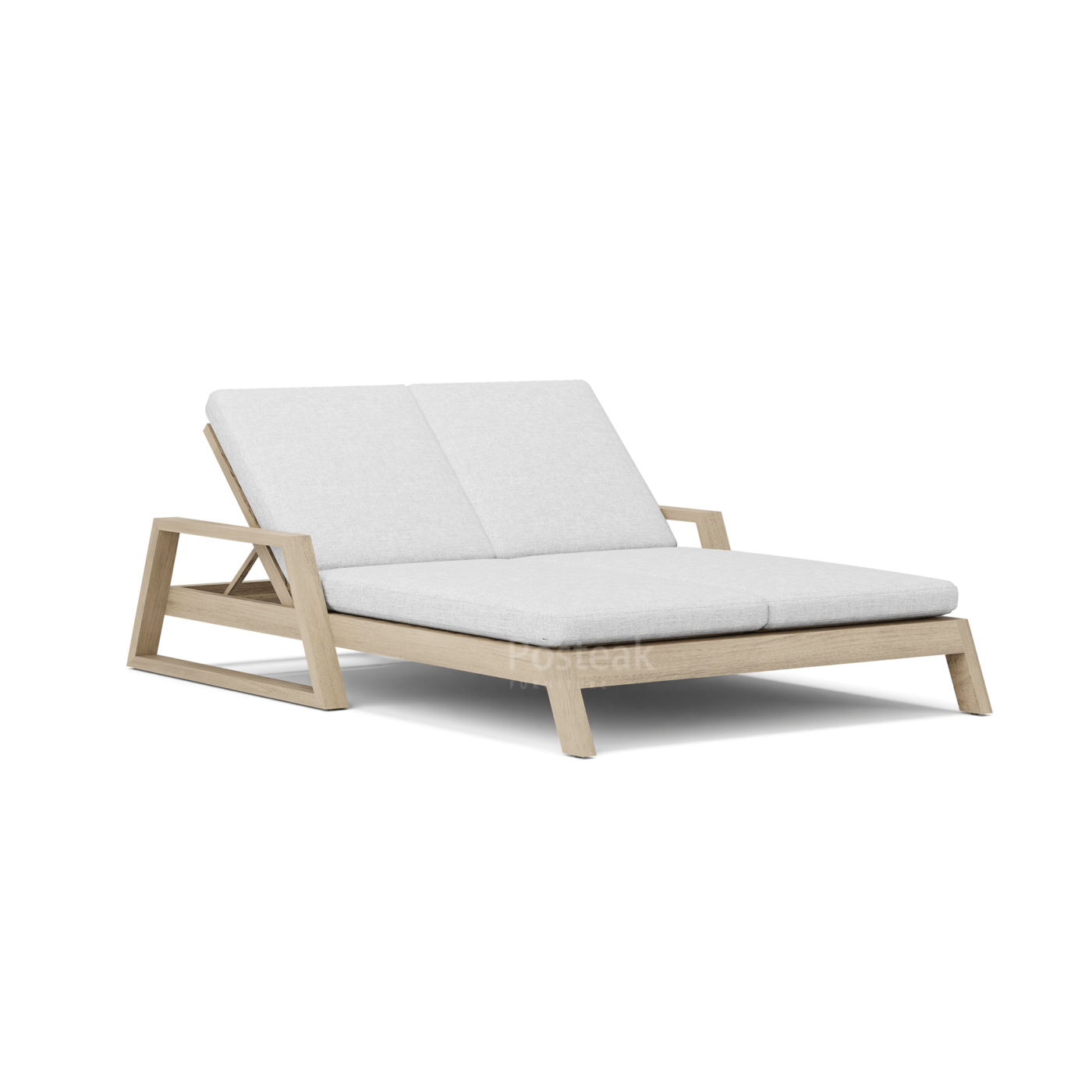 Lexington Teak Outdoor Chaise Double