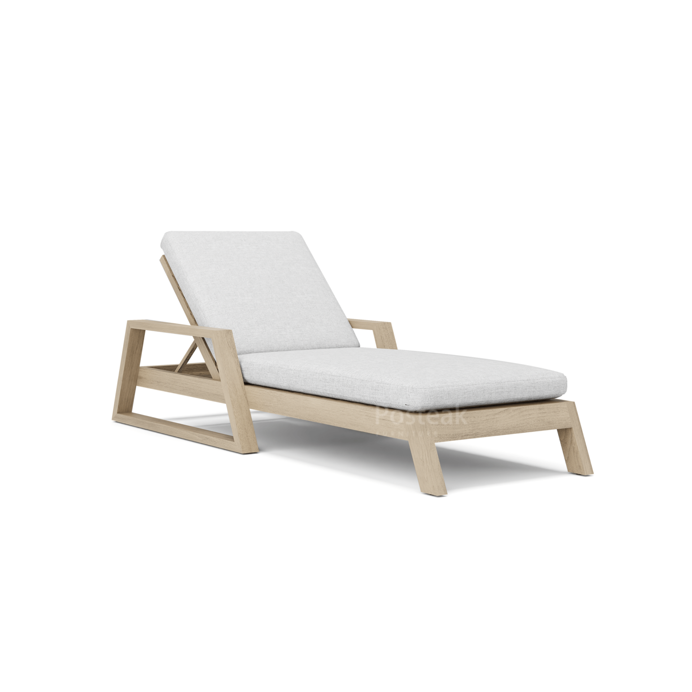 Lexington Teak Outdoor Chaise Single