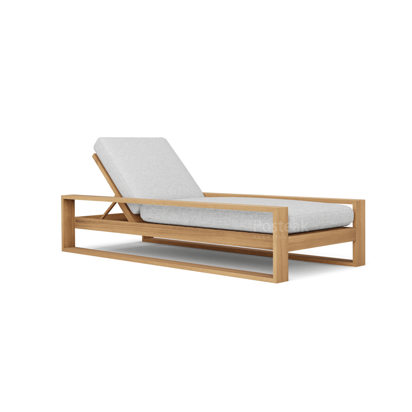 Melbourne Teak Outdoor Chaise Single